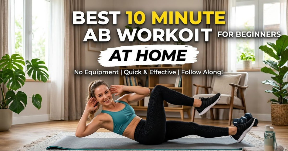 Best 10 Minute Ab Workout for Beginners at Home