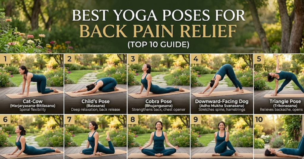 Best Yoga Poses for Back Pain Relief (Top 10 Guide)