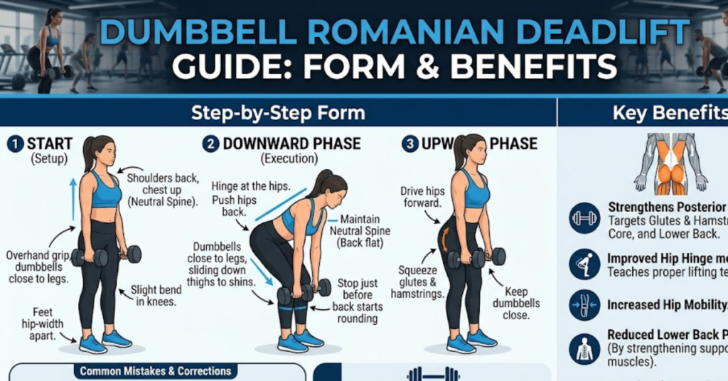Dumbbell Romanian Deadlift Guide: Form & Benefits