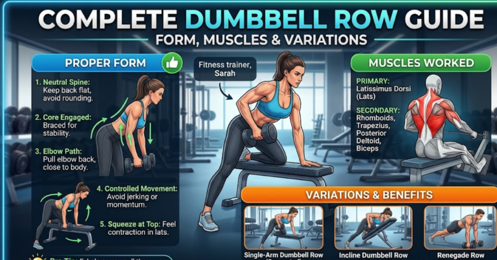 Dumbbell Row Guide: Form, Muscles & Variations