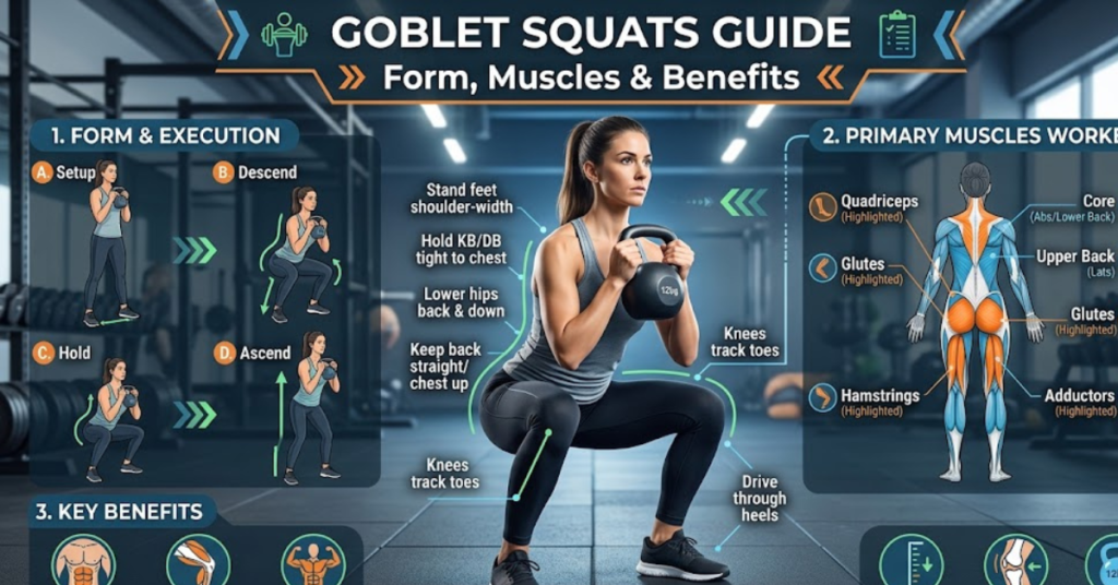 Goblet Squats Guide: Form, Muscles & Benefits