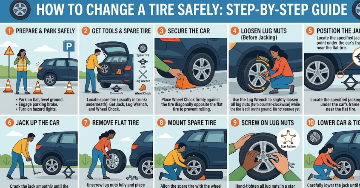 How to Change a Tire Safely: Step-by-Step Guide