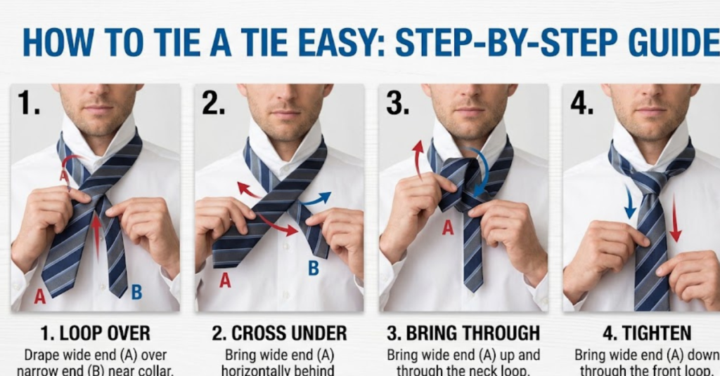 How to Tie a Tie Easy: Step-by-Step Guide