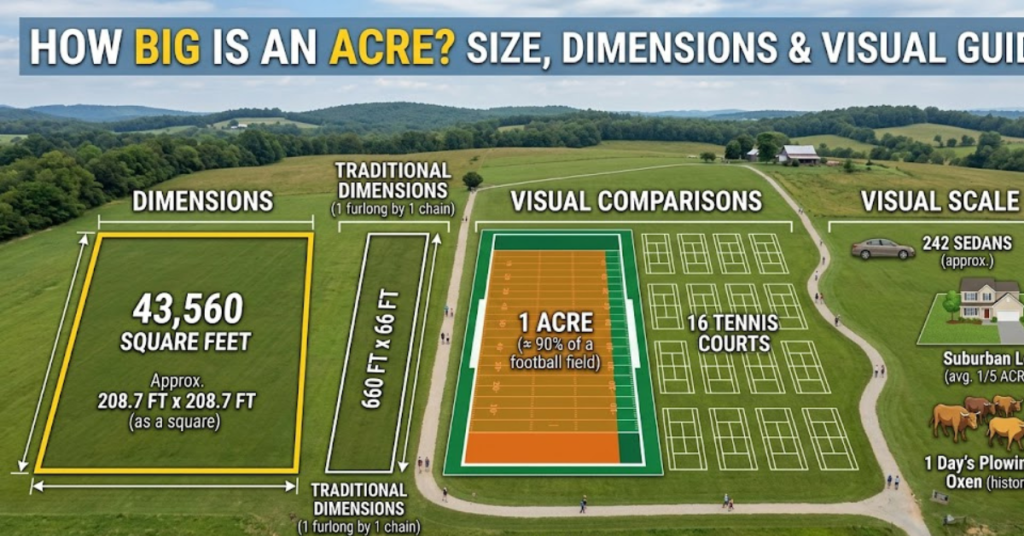 How Big Is an Acre? Size, Dimensions & Visual Guide