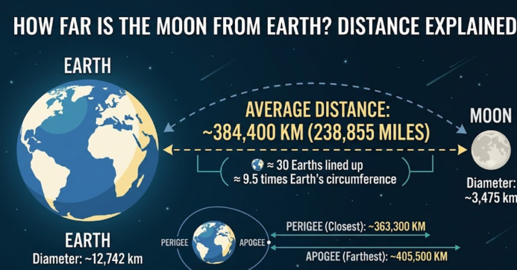 How Far Is the Moon from Earth? Distance Explained