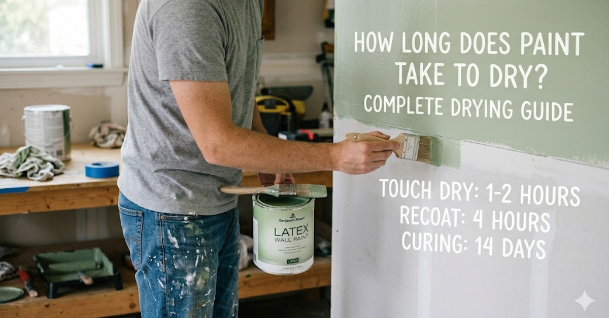 How Long Does Paint Take to Dry Complete Drying Guide