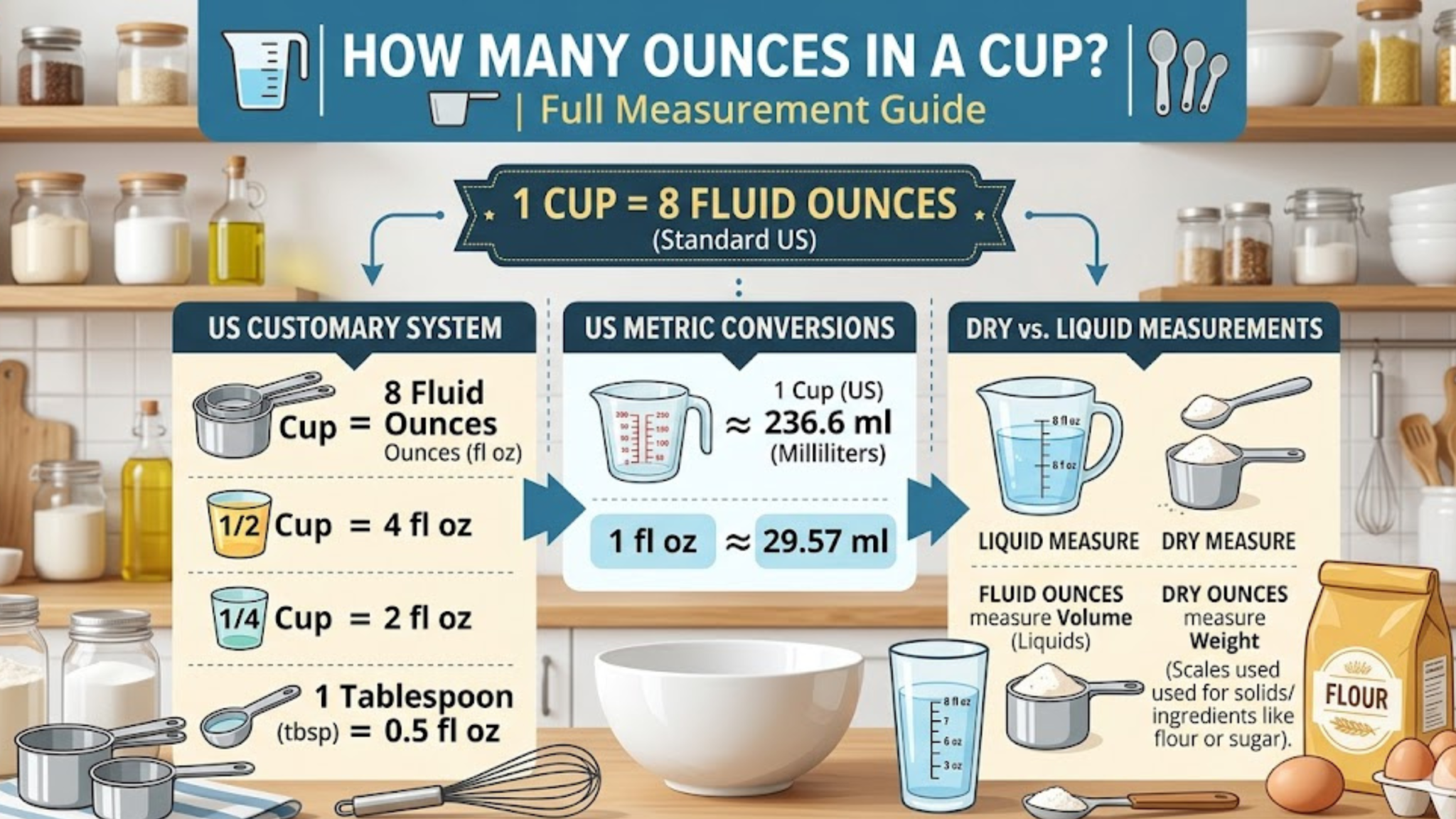 How Many Ounces in a Cup? Full Measurement Guide