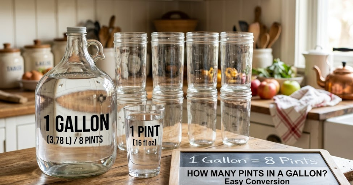 How Many Pints in a Gallon Easy Conversion