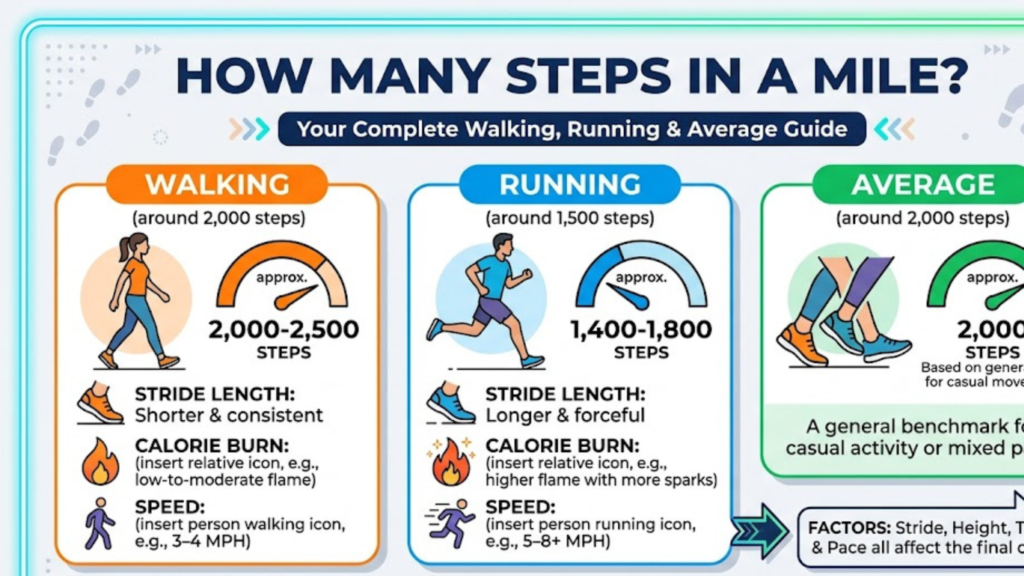 How Many Steps in a Mile? Walking, Running & Average Guide