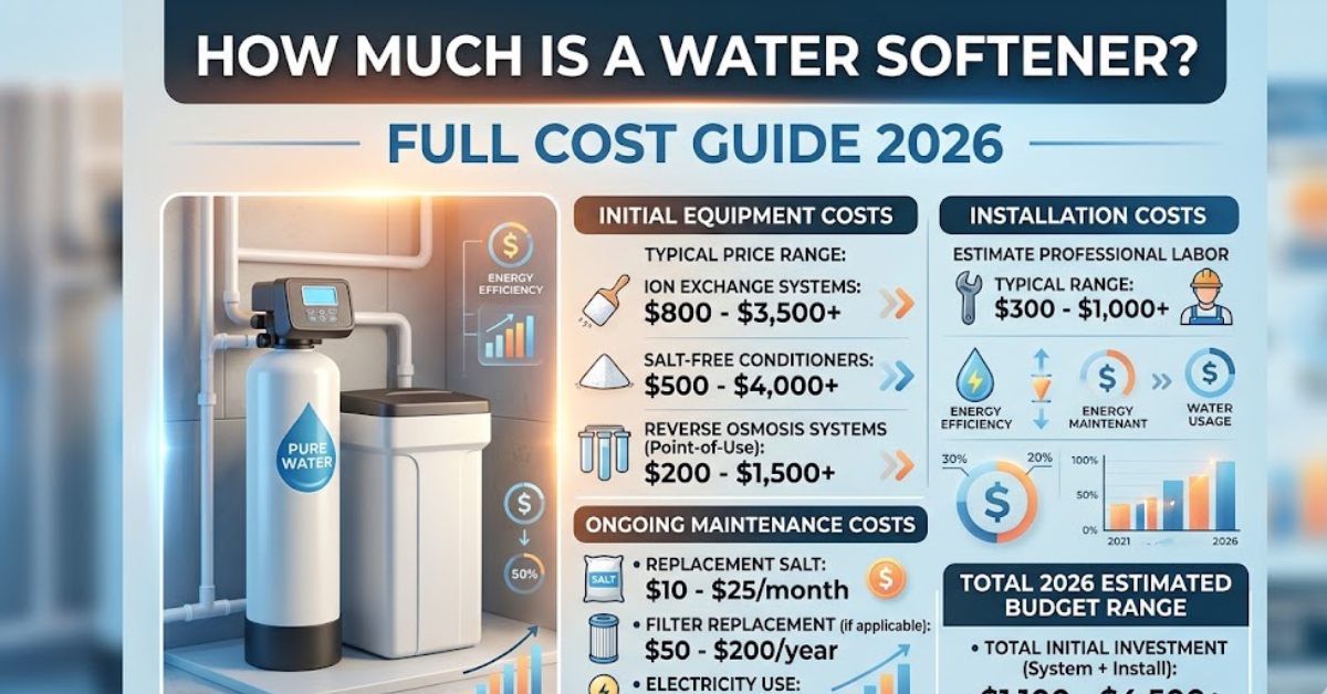 How Much Is a Water Softener? Full Cost Guide 2026