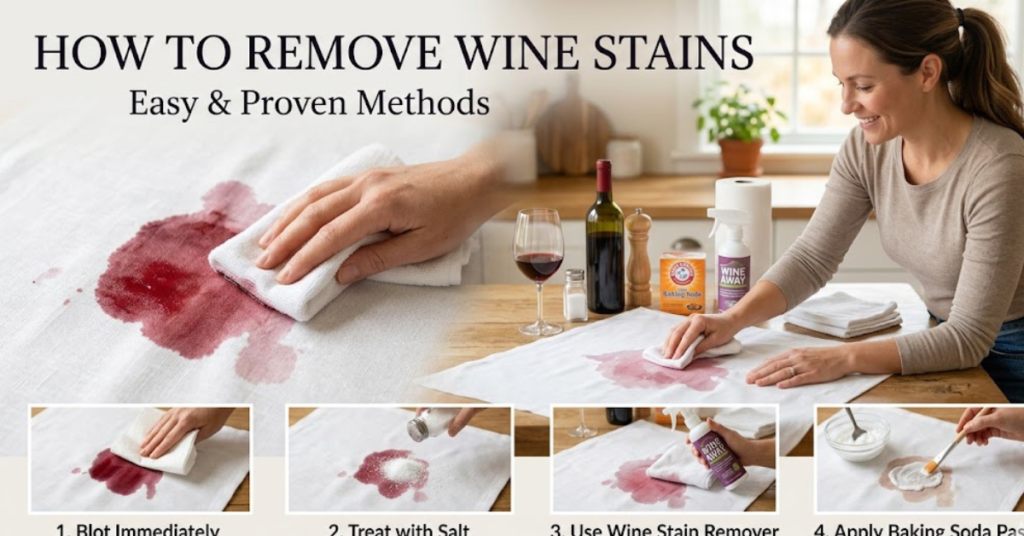 How to Remove Wine Stains: Easy & Proven Methods
