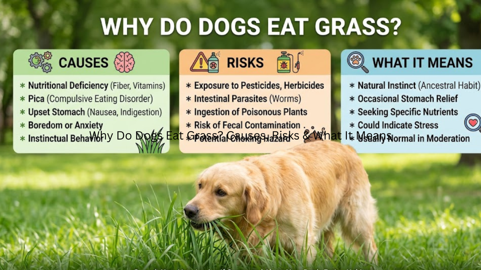 Why Do Dogs Eat Grass? Causes, Risks & What It Means
