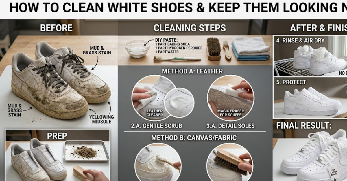 How to Clean White Shoes and Keep Them Looking New