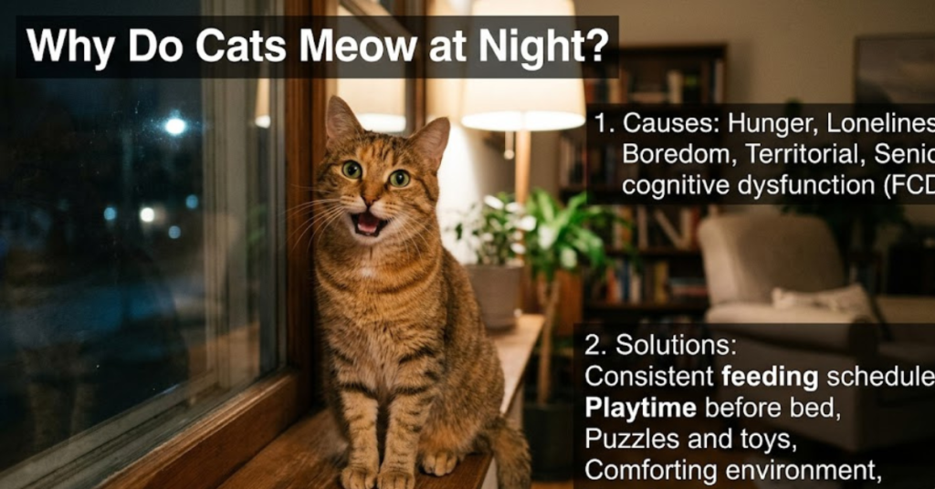 Why Do Cats Meow at Night Causes and Solutions